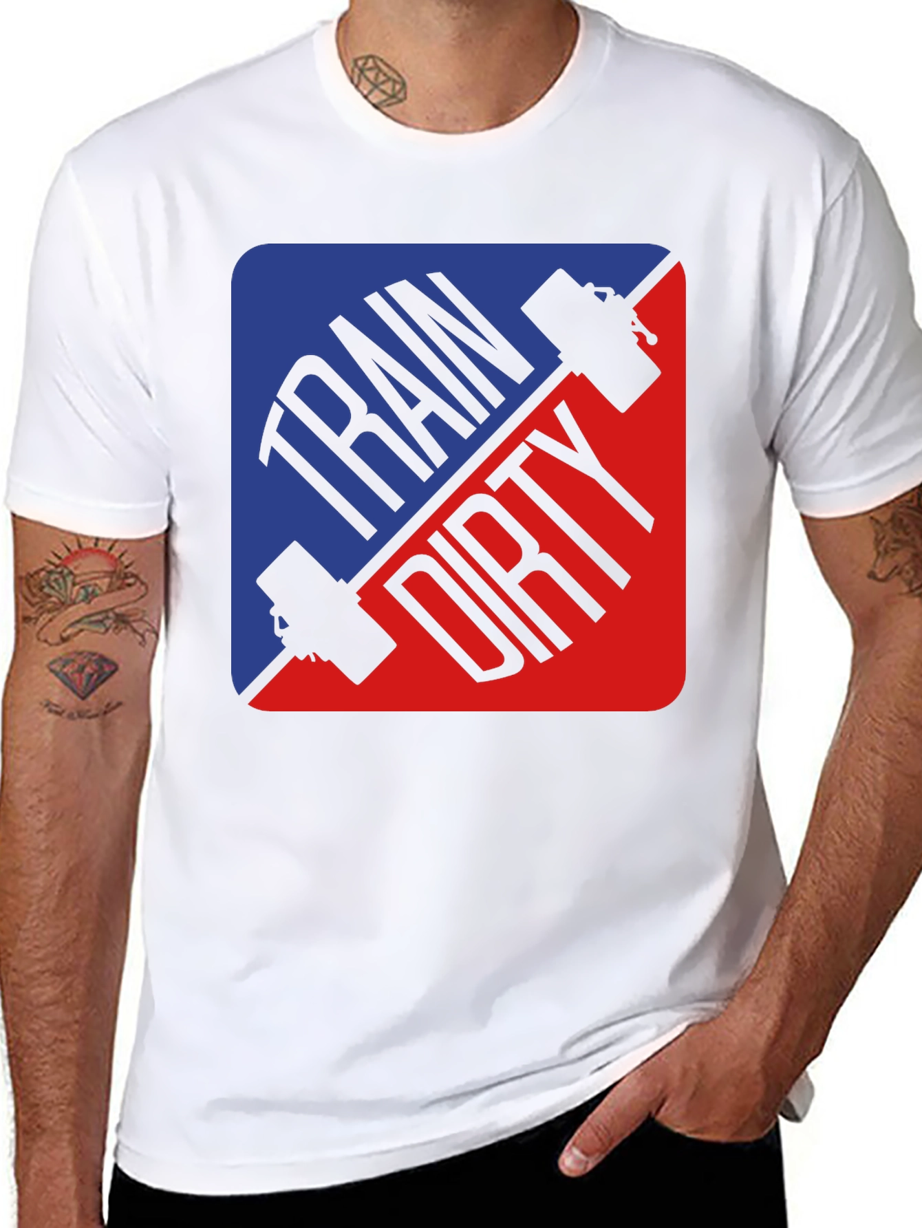 Train Dirty Fitness T-Shirt - Gym Workout Tee