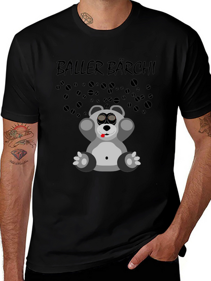 Baller Bärchi Graphic Tee - Black Unisex T-Shirt
