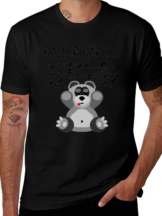 Baller Bärchi Graphic Tee - Black Unisex T-Shirt