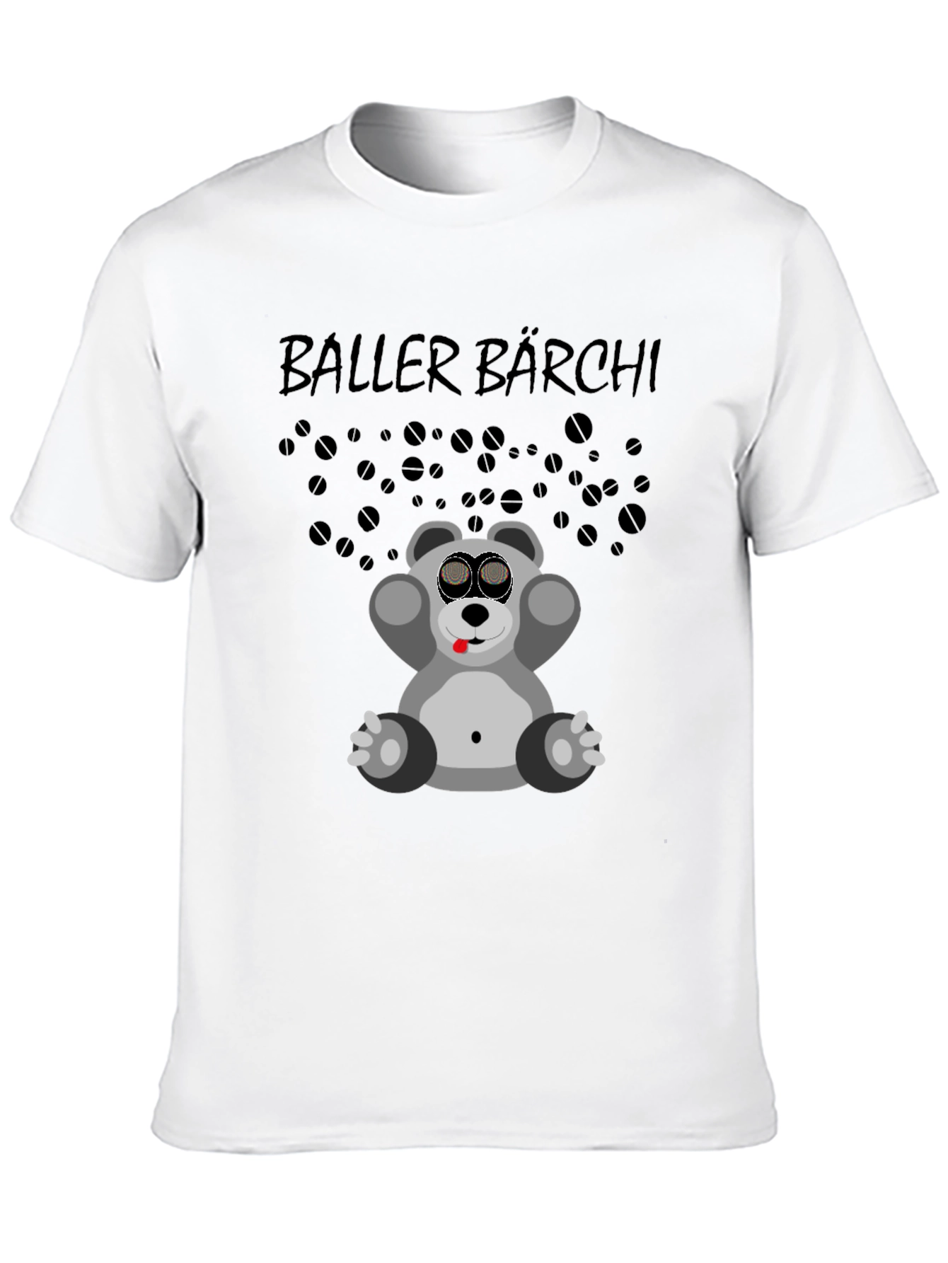 Baller Bärchi Graphic Tee - Black Unisex T-Shirt