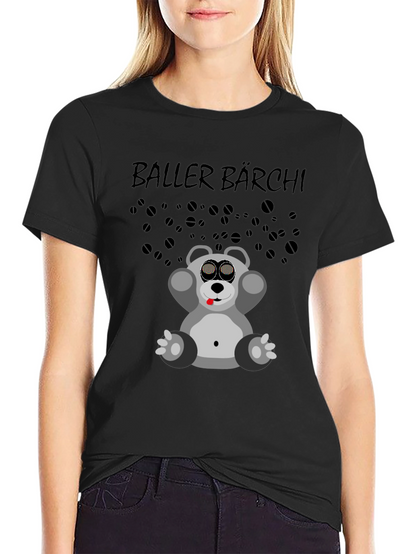 Baller Bärchi Graphic Tee - Black Unisex T-Shirt