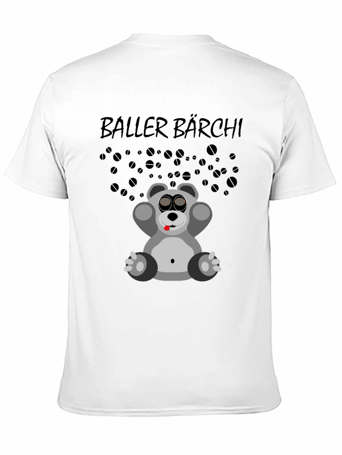 Baller Bärchi Graphic Tee - Black Unisex T-Shirt