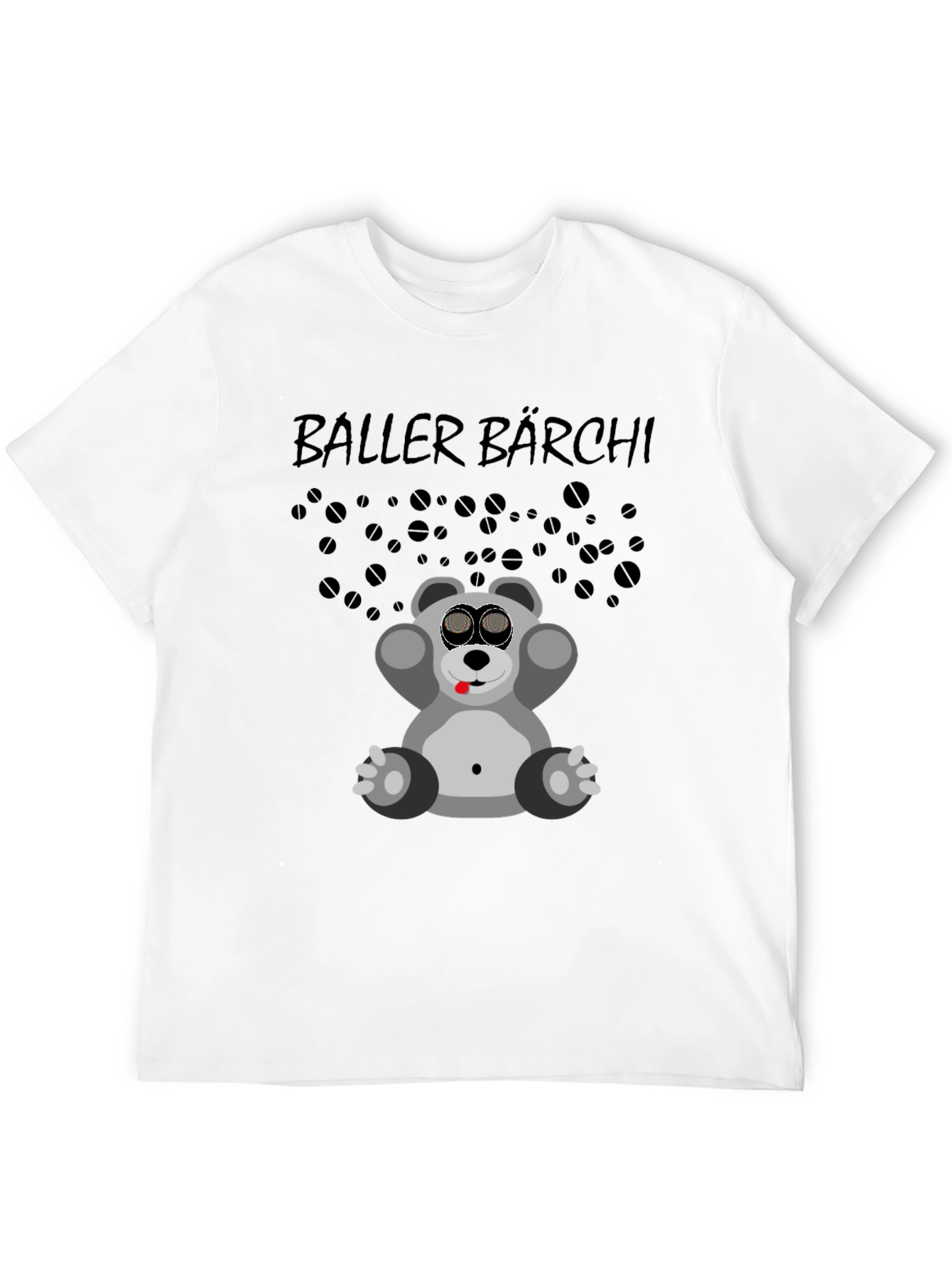 Baller Bärchi Graphic Tee - Black Unisex T-Shirt