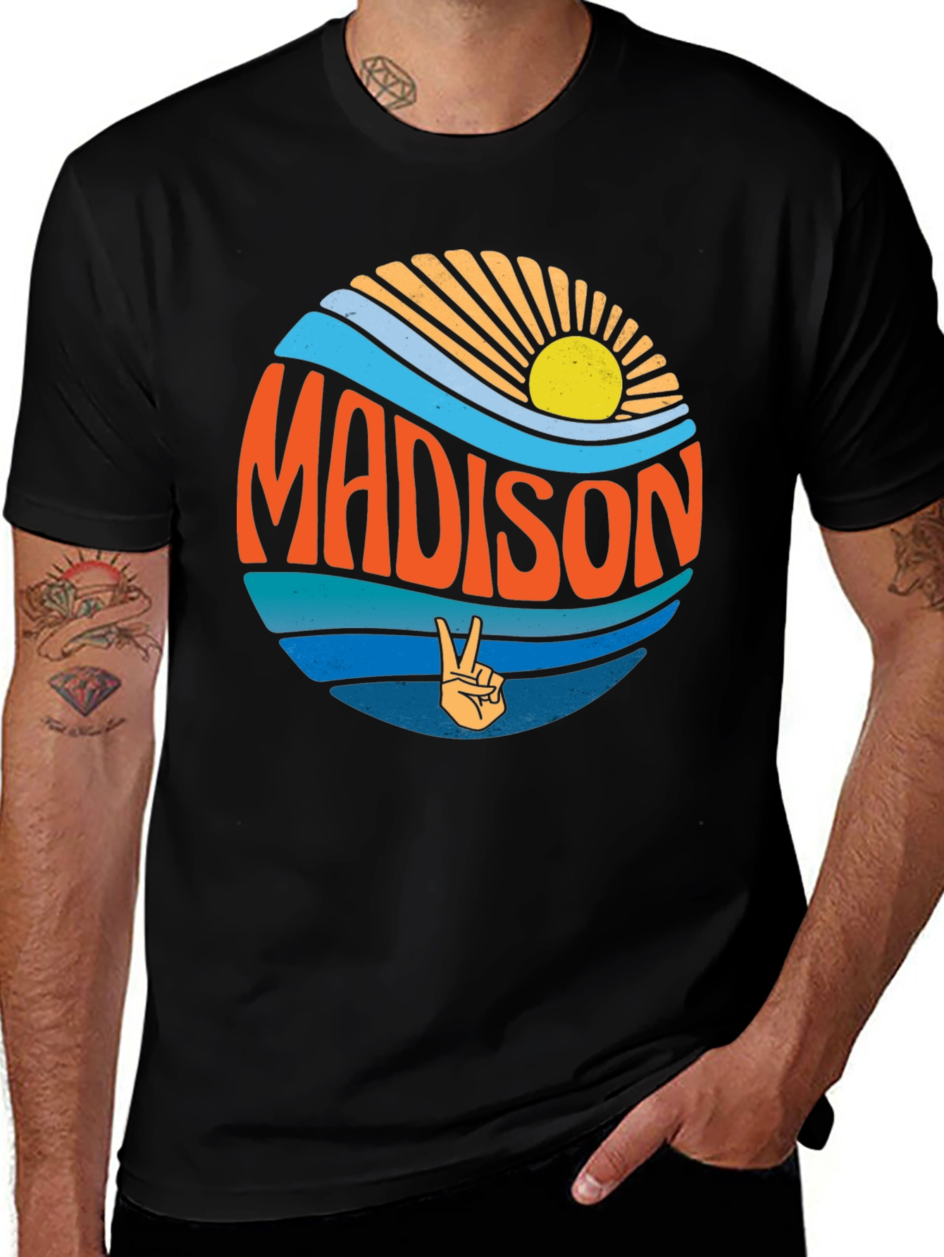 Madison Peace Sign Graphic Tee