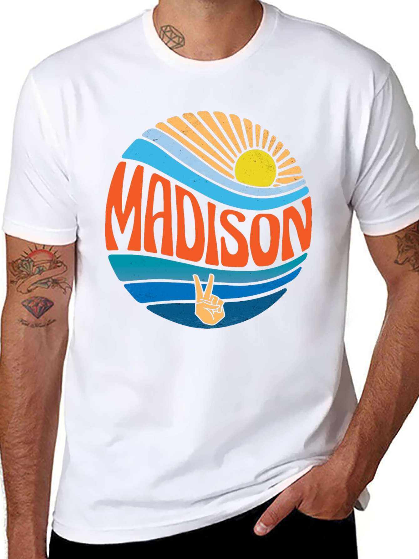 Madison Peace Sign Graphic Tee