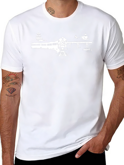 Train Graphic Tee - Classic Black