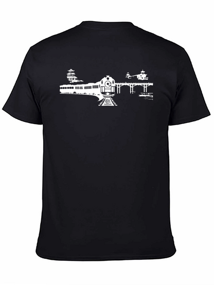 Train Graphic Tee - Classic Black
