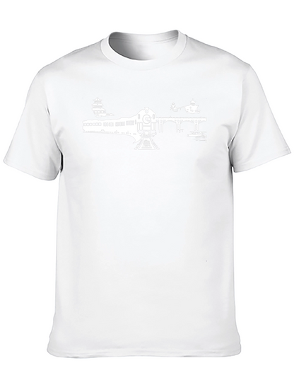 Train Graphic Tee - Classic Black