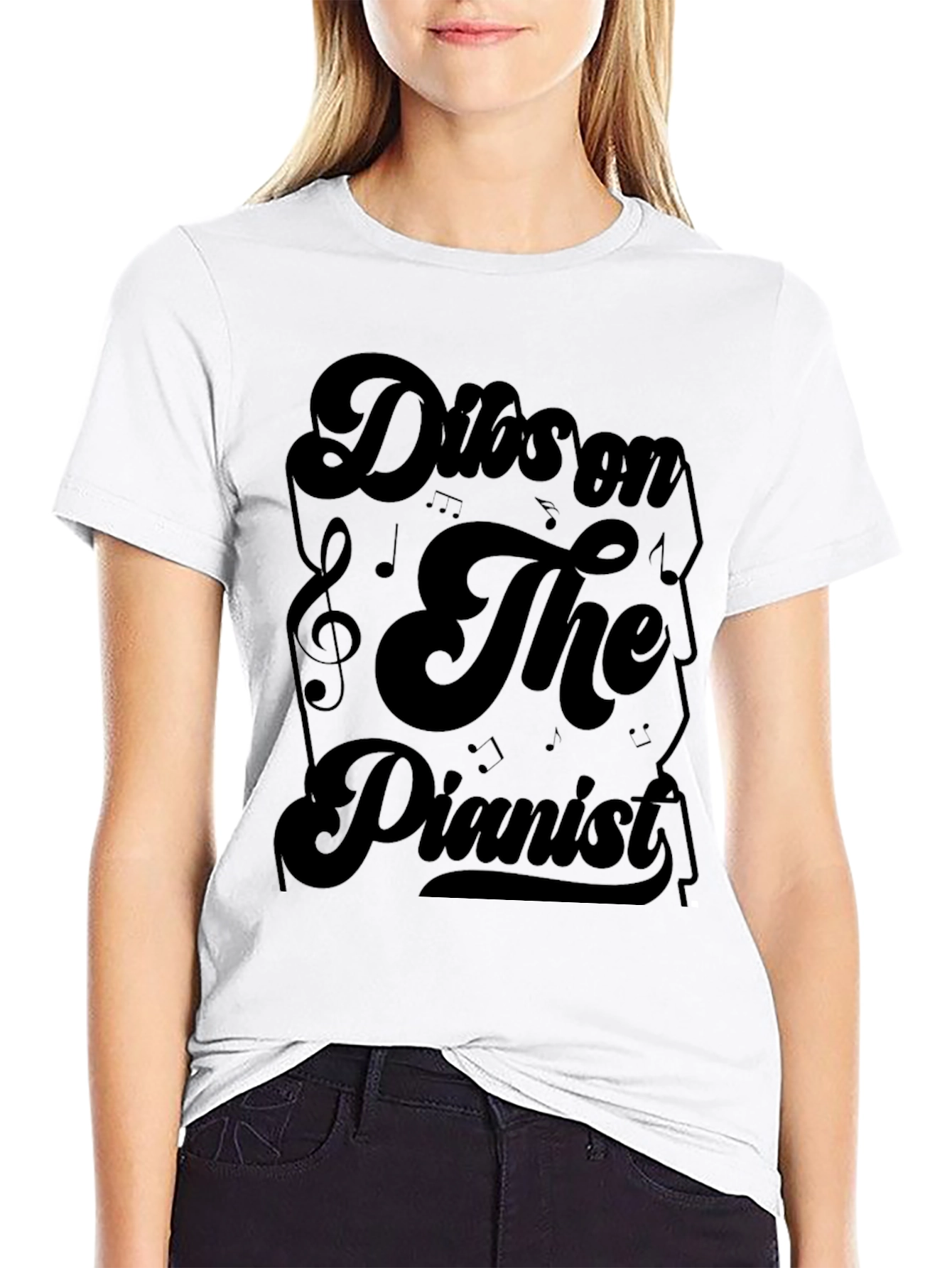 Dibs on The Pianist Black Graphic Tee