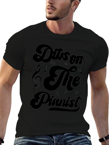 Dibs on The Pianist Black Graphic Tee