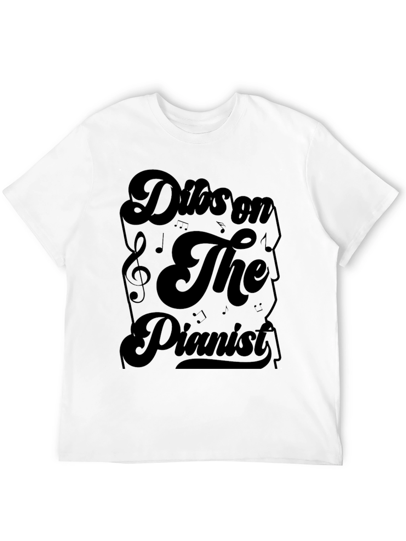 Dibs on The Pianist Black Graphic Tee