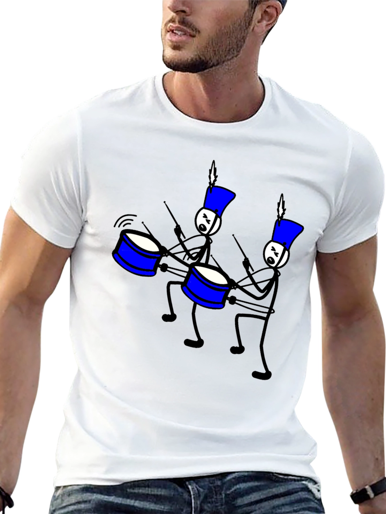 Drum Line T-Shirt: Marching Band Fun
