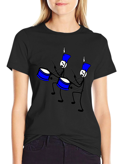 Drum Line T-Shirt: Marching Band Fun