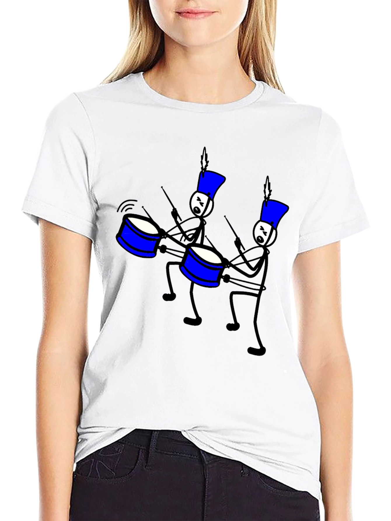 Drum Line T-Shirt: Marching Band Fun