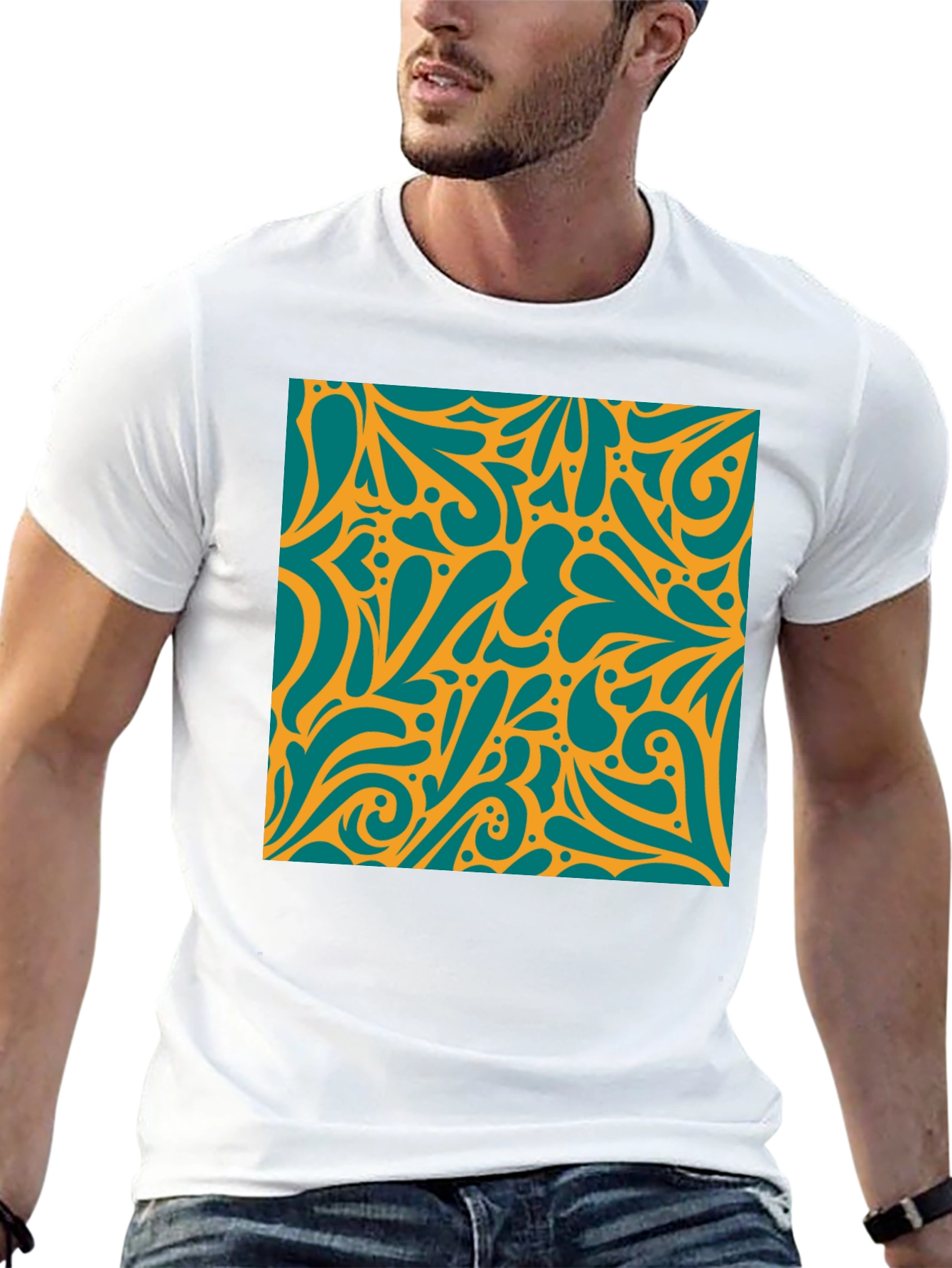 Abstract Pattern T-Shirt - Stylish & Unique