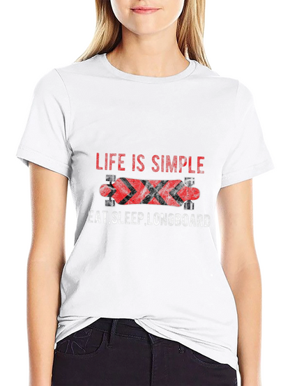 Life Is Simple Longboard Graphic Tee