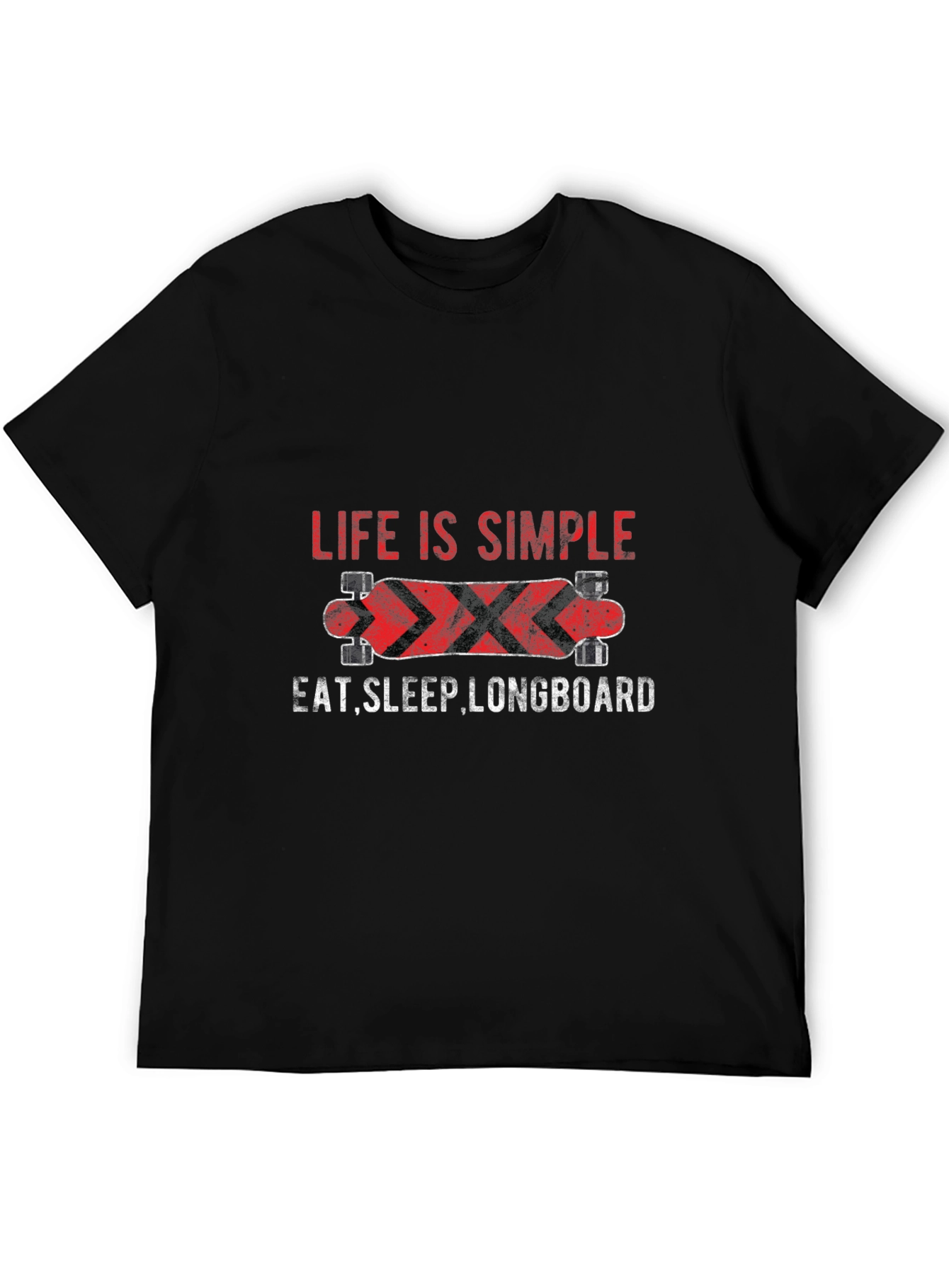 Life Is Simple Longboard Graphic Tee