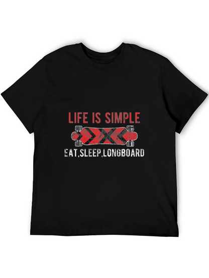 Life Is Simple Longboard Graphic Tee