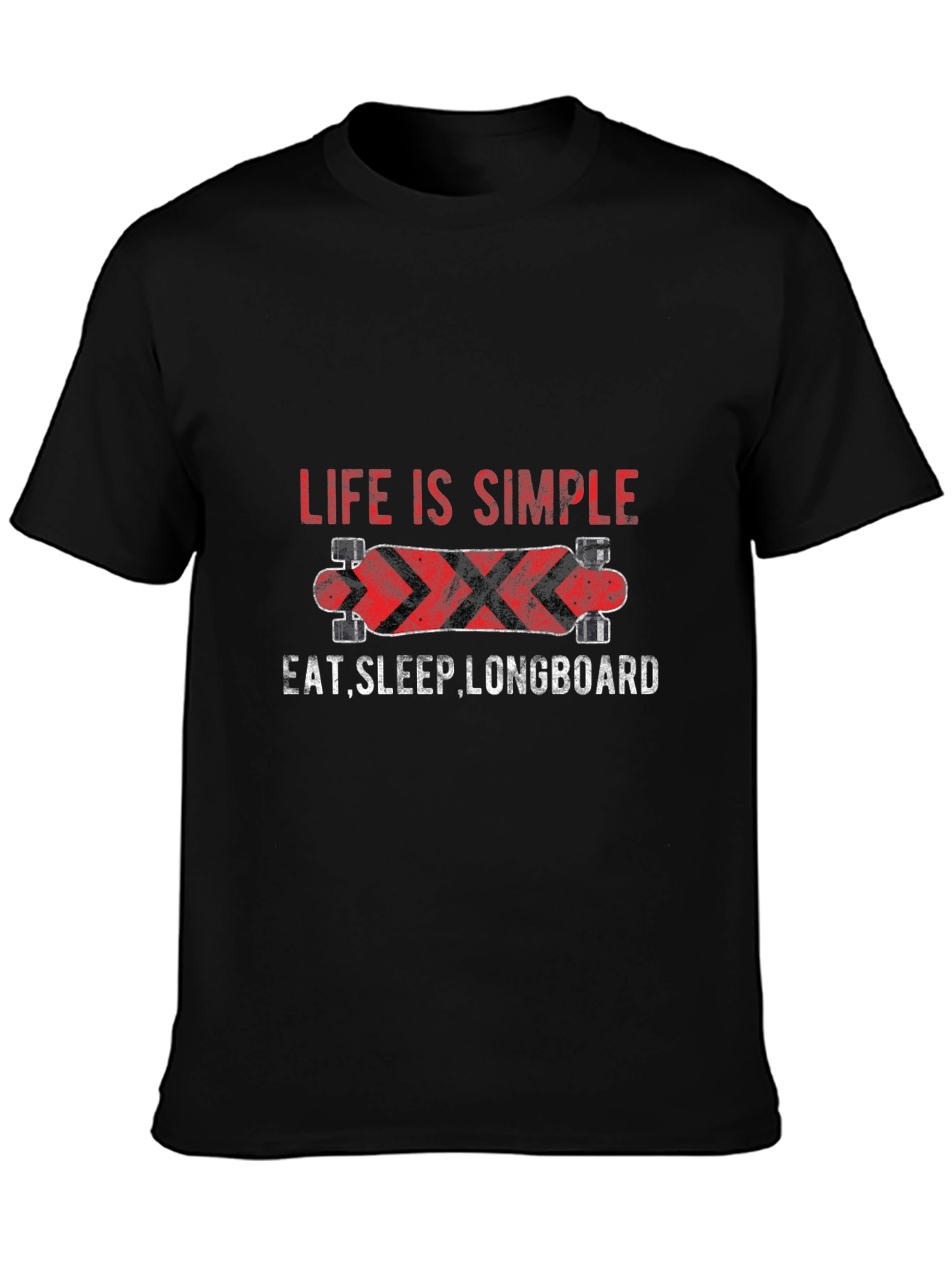 Life Is Simple Longboard Graphic Tee