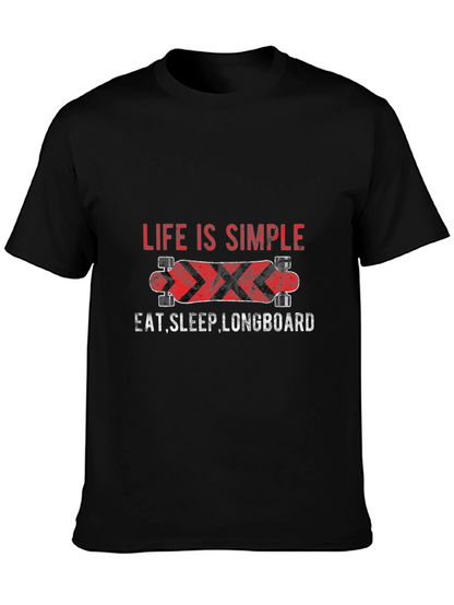 Life Is Simple Longboard Graphic Tee