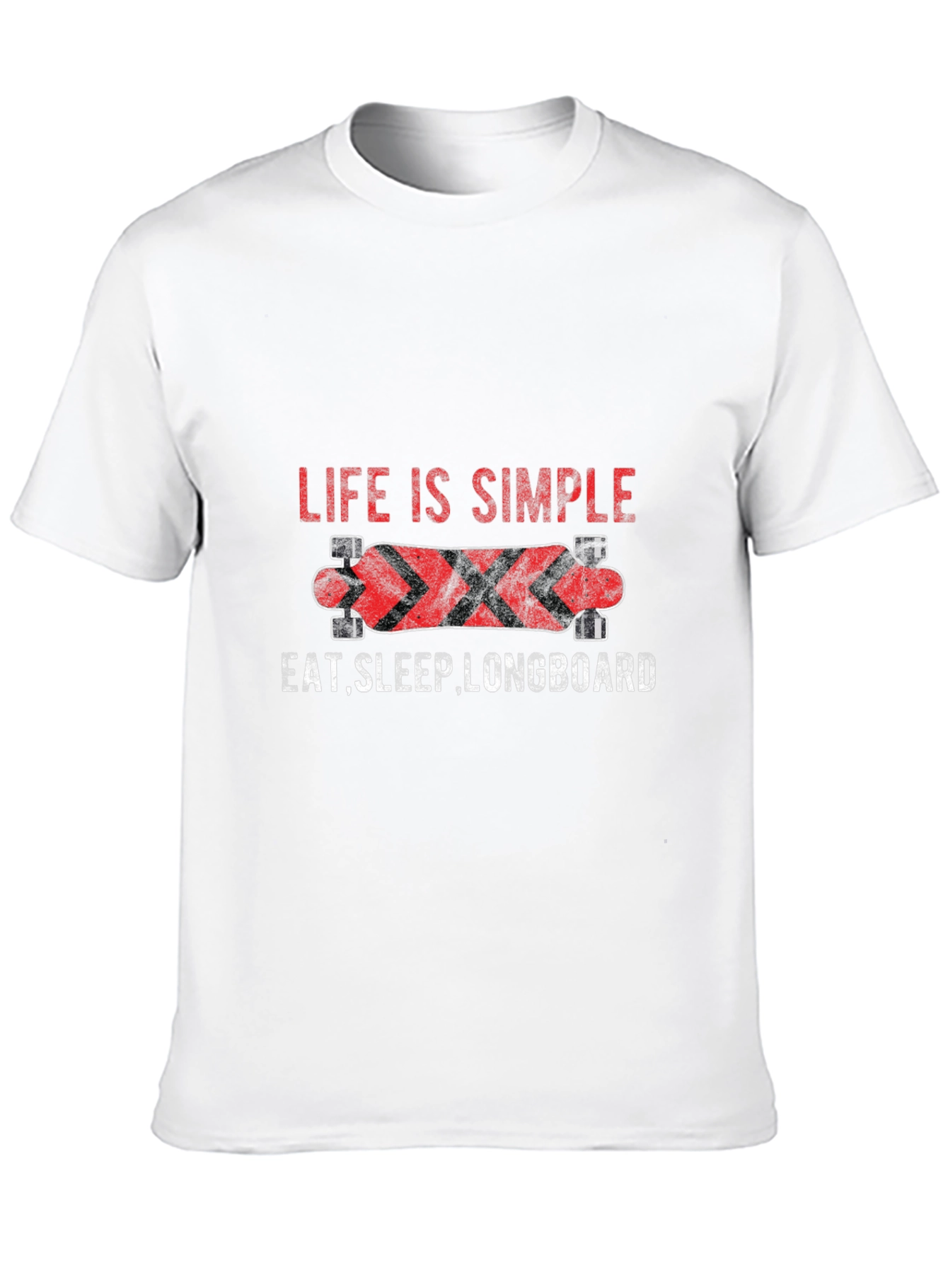 Life Is Simple Longboard Graphic Tee