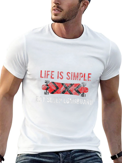 Life Is Simple Longboard Graphic Tee
