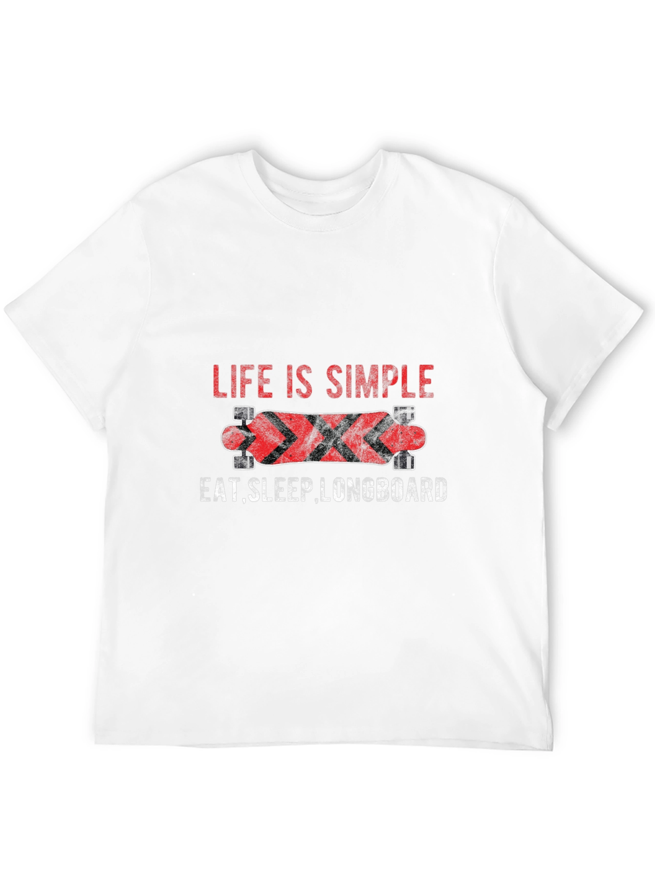 Life Is Simple Longboard Graphic Tee