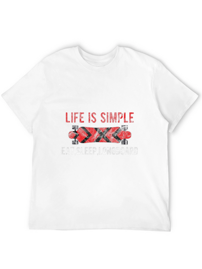 Life Is Simple Longboard Graphic Tee