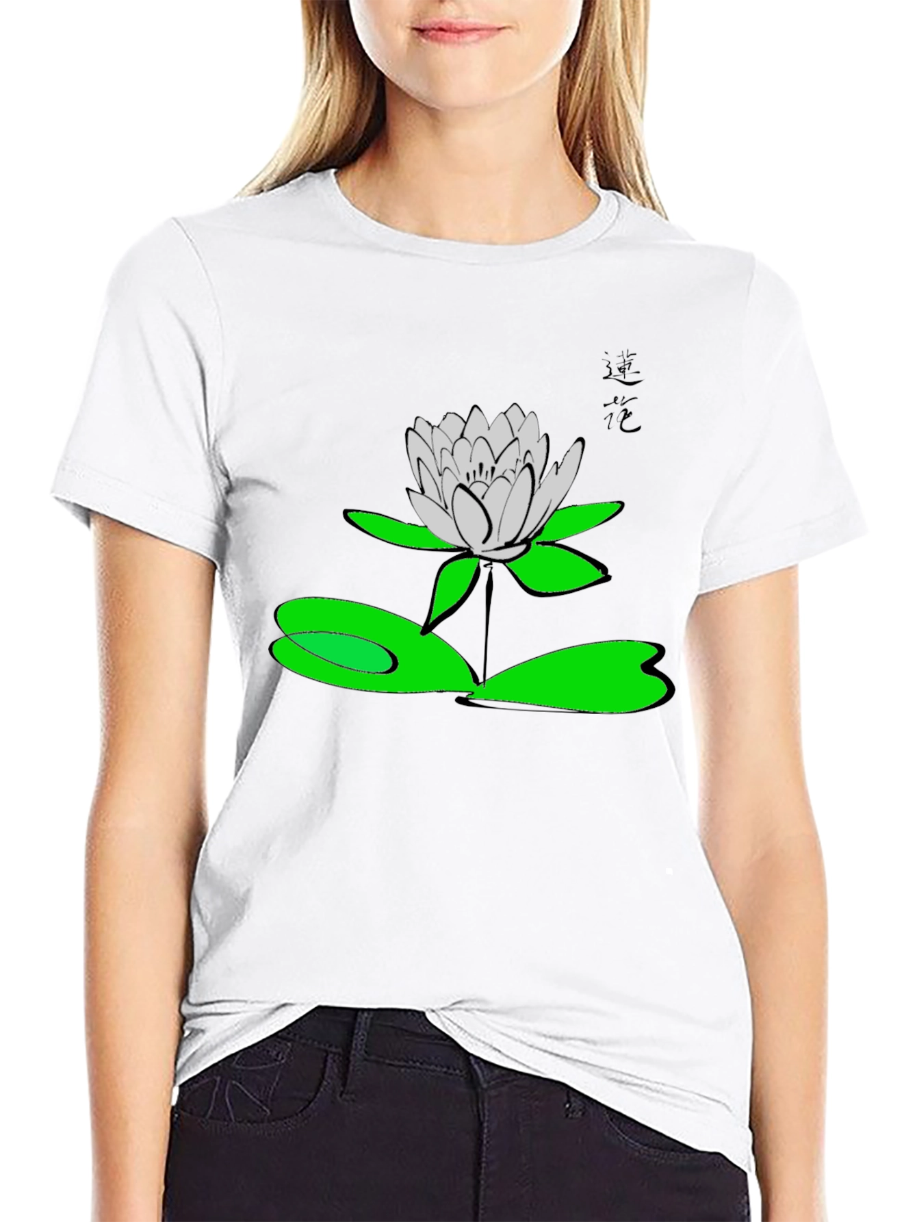 Lotus Flower Graphic T-Shirt