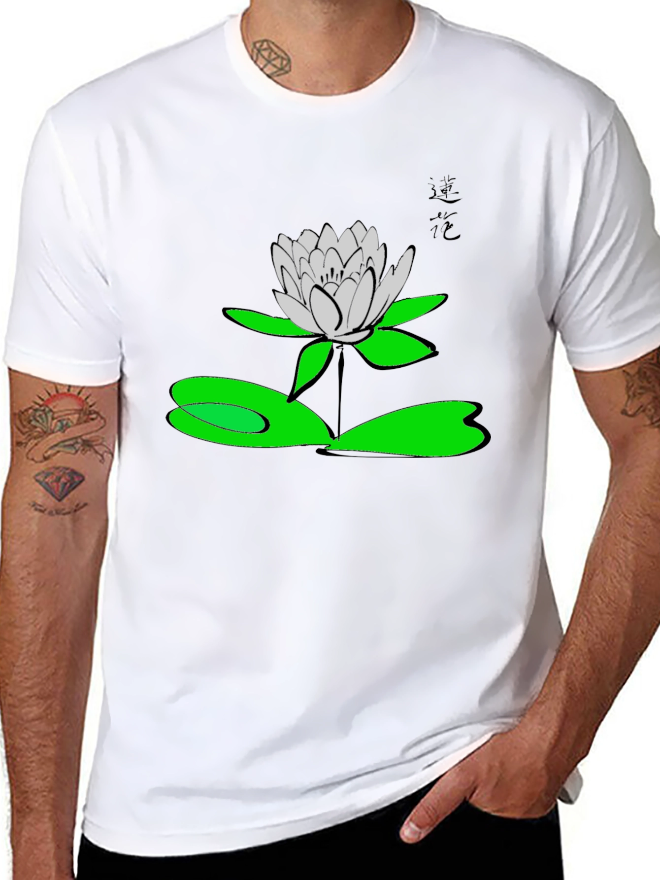 Lotus Flower Graphic T-Shirt