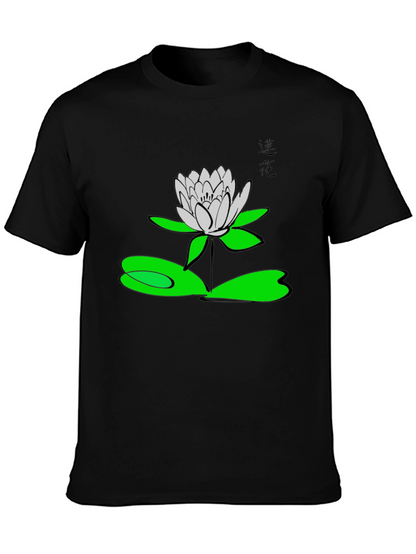 Lotus Flower Graphic T-Shirt