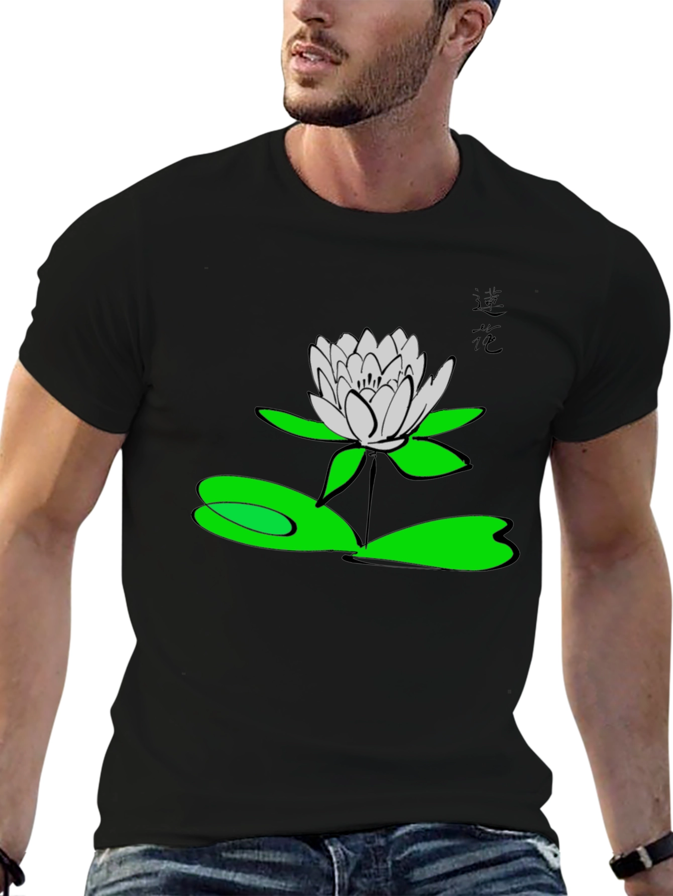 Lotus Flower Graphic T-Shirt