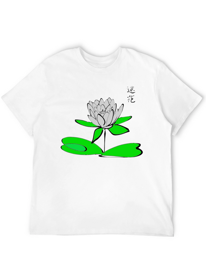 Lotus Flower Graphic T-Shirt