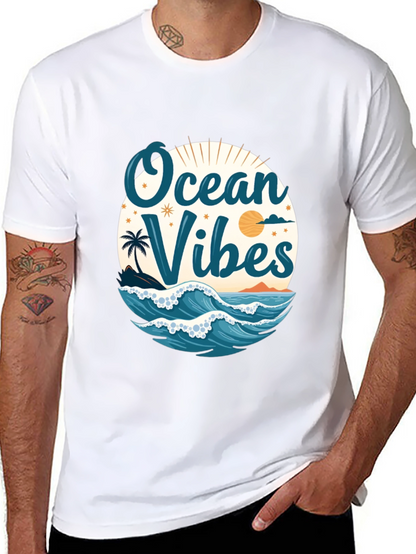 Ocean Vibes Black T-Shirt