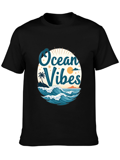 Ocean Vibes Black T-Shirt