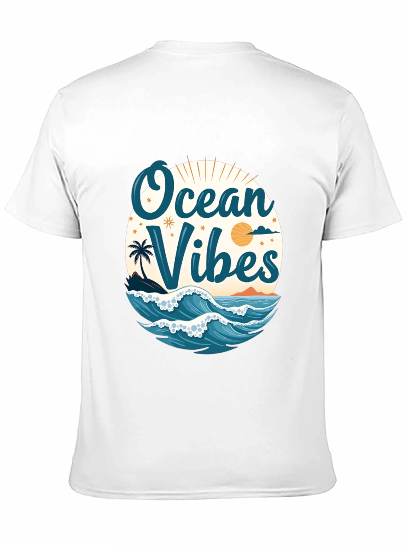 Ocean Vibes Black T-Shirt