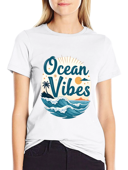 Ocean Vibes Black T-Shirt