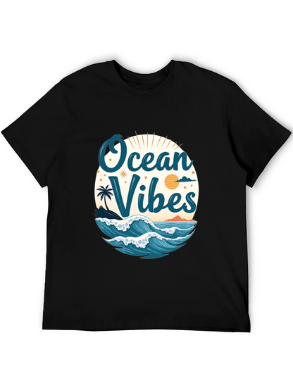 Ocean Vibes Black T-Shirt