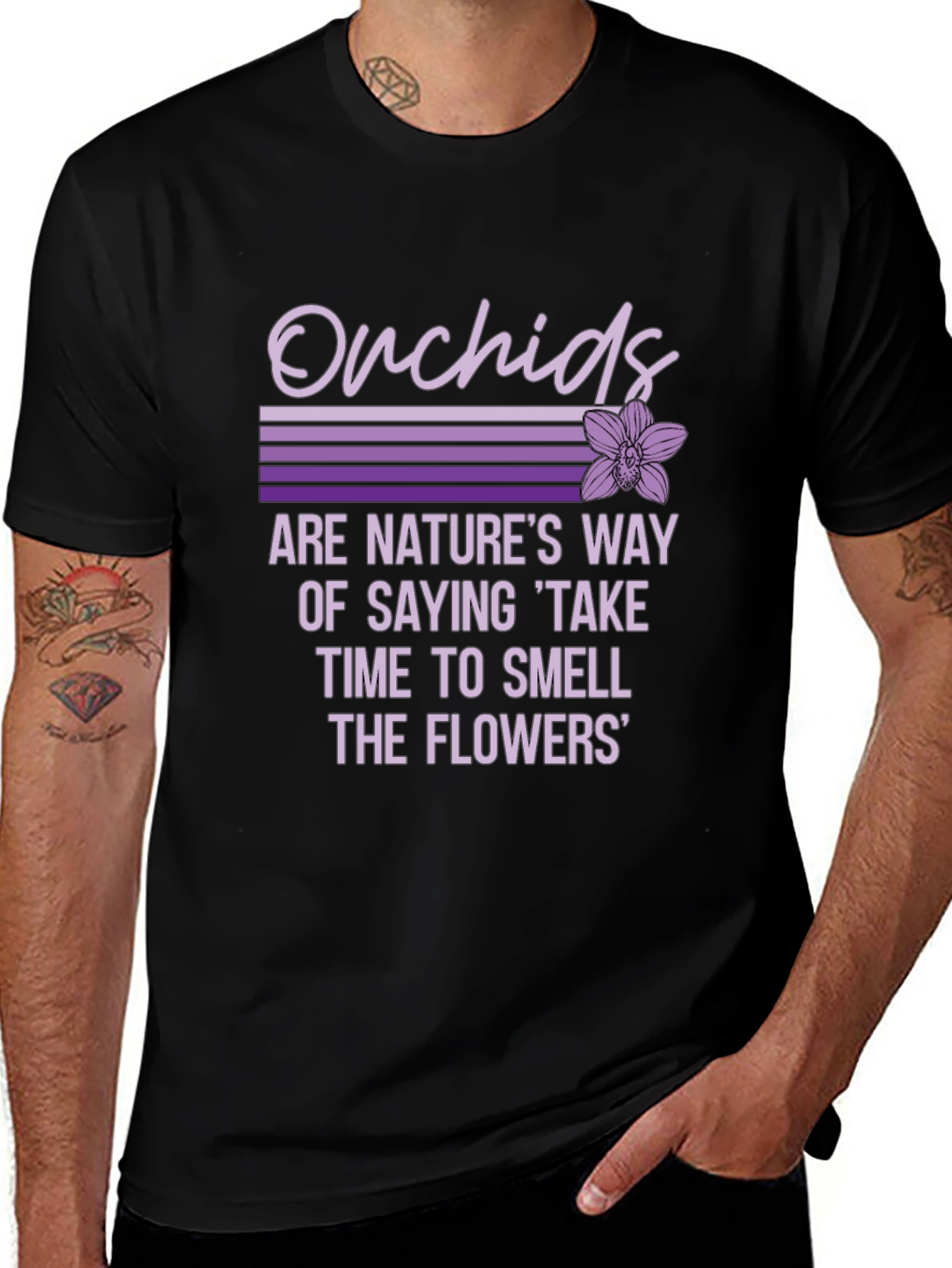 Orchids Natures Way Graphic T-Shirt
