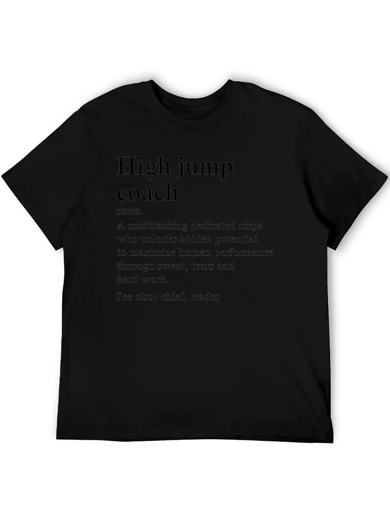 High Jump Coach Definition T-Shirt