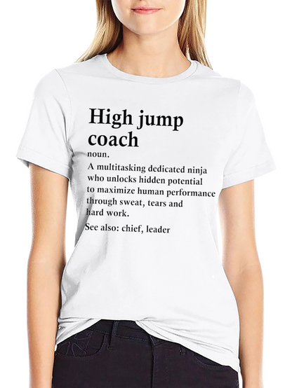 High Jump Coach Definition T-Shirt
