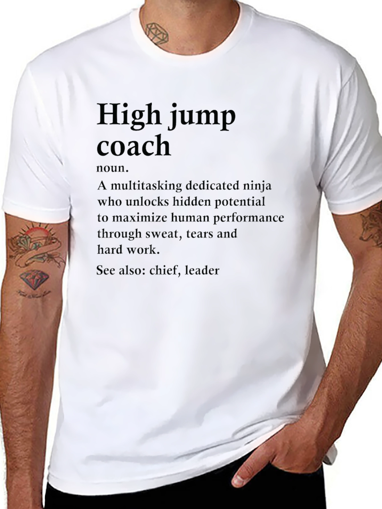 High Jump Coach Definition T-Shirt