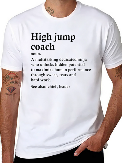 High Jump Coach Definition T-Shirt