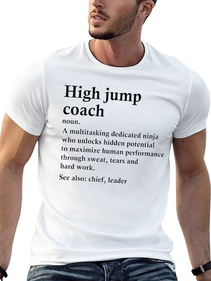 High Jump Coach Definition T-Shirt