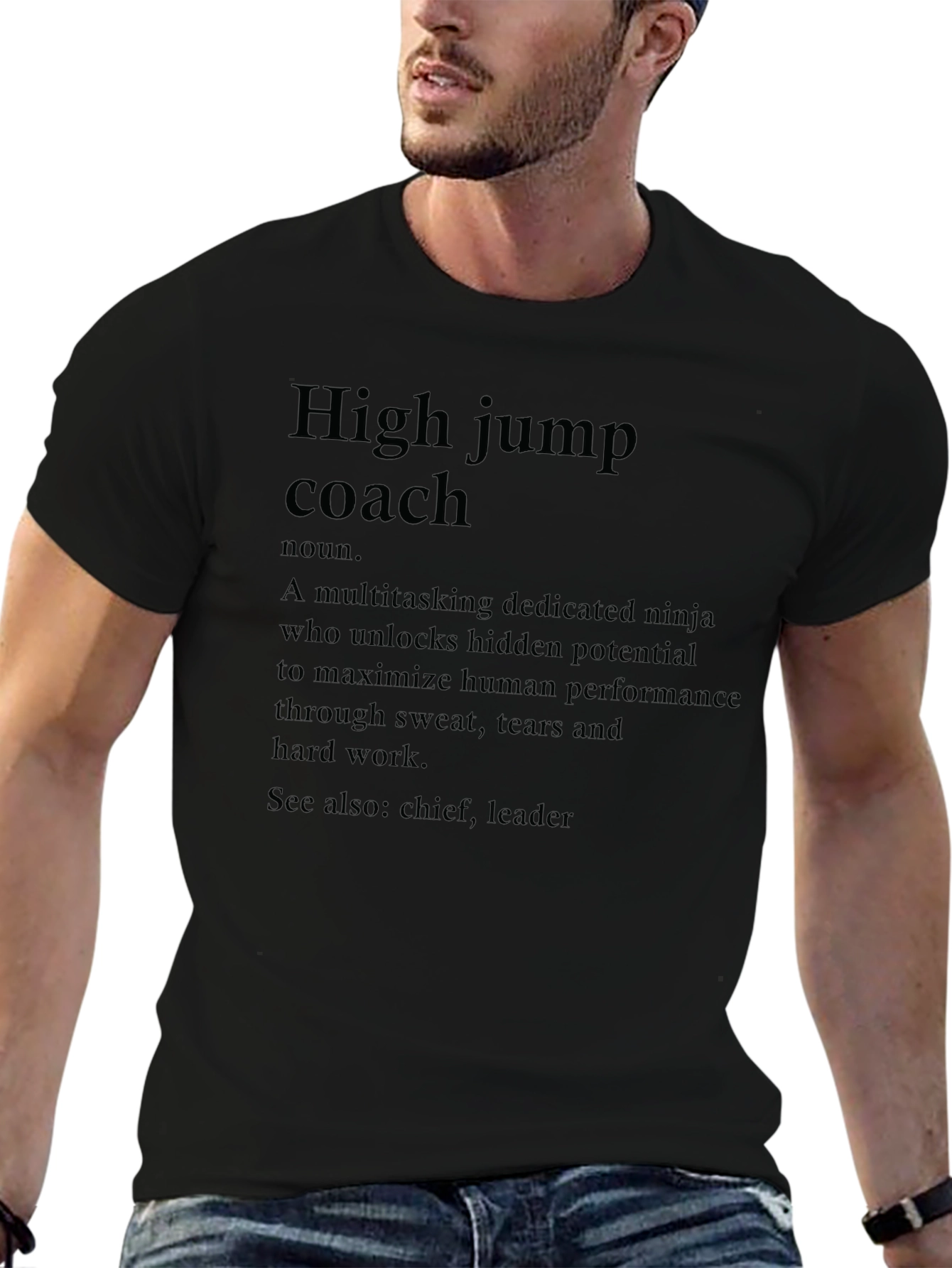 High Jump Coach Definition T-Shirt