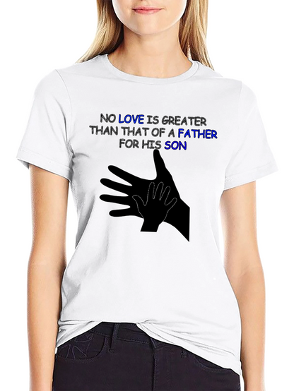 Father & Son Love T-Shirt - Shadow Hand Design