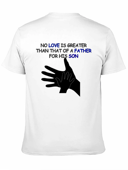 Father & Son Love T-Shirt - Shadow Hand Design