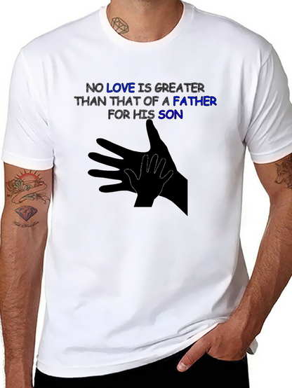 Father & Son Love T-Shirt - Shadow Hand Design