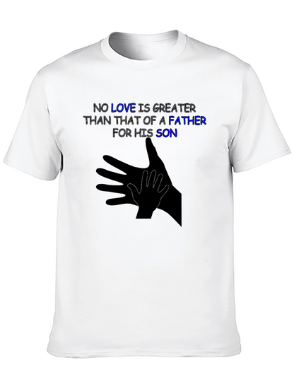 Father & Son Love T-Shirt - Shadow Hand Design