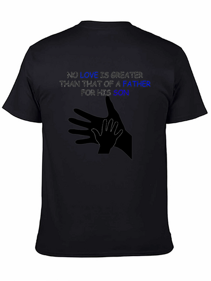 Father & Son Love T-Shirt - Shadow Hand Design